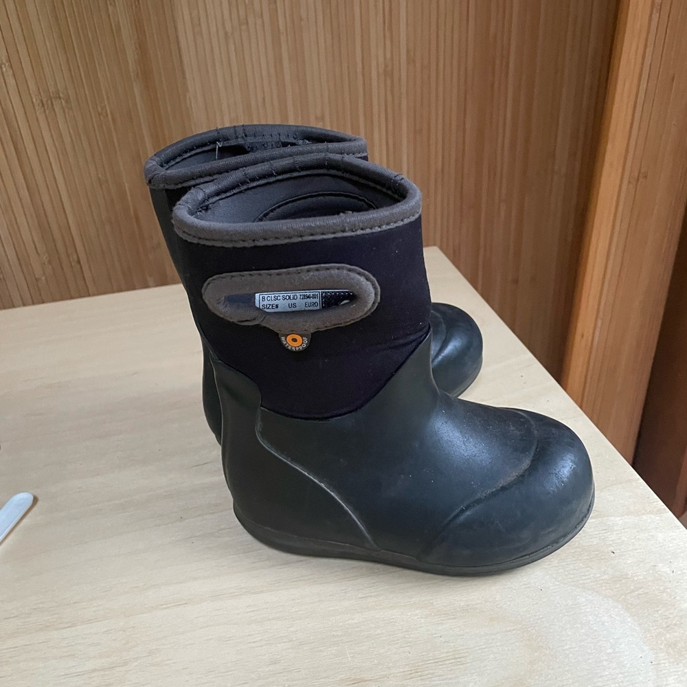 Bogs Black and Brown Waterproof Boots